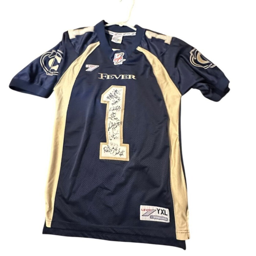 Tri Cities Fever Arena League Football Jersey Autographed 2007 Youth XL - Picture 3 of 8